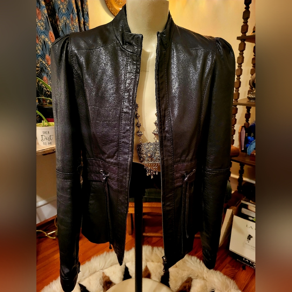 Armani Exchange Genuine Leather Jacket. Medium.